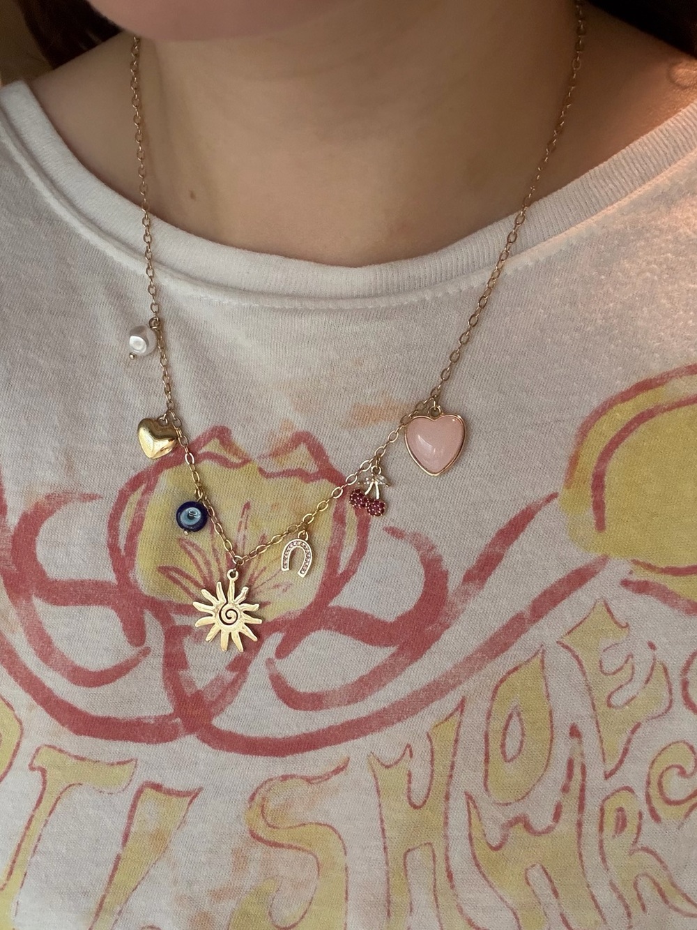 Gold Charm Necklace